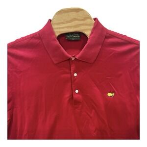 Amen Corner Masters Golf Polo Shirt MensXXL Red Mercerized Pima Cotton